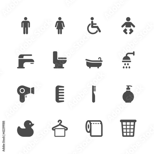 Bathroom icons