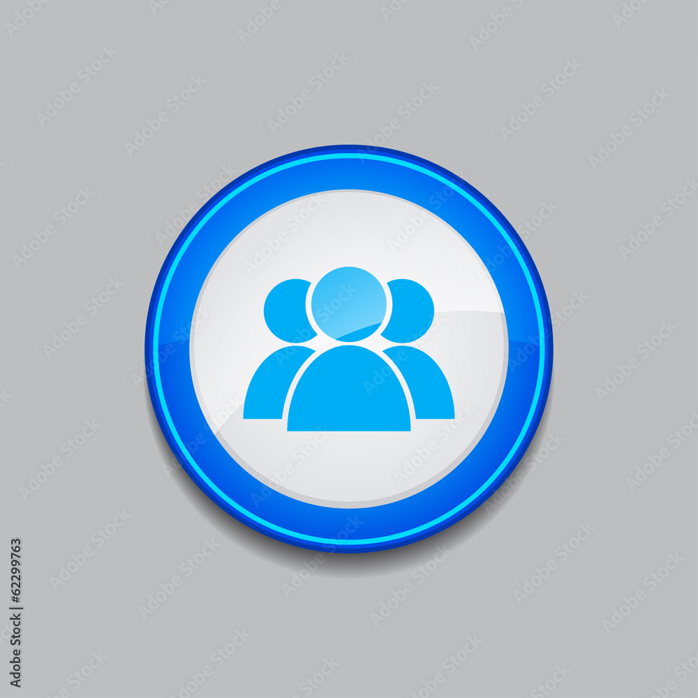 User Circular Vector Blue Web Icon Button User Circular Vector Blue Web Icon Button