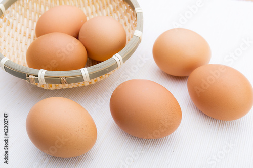 Egg with basket