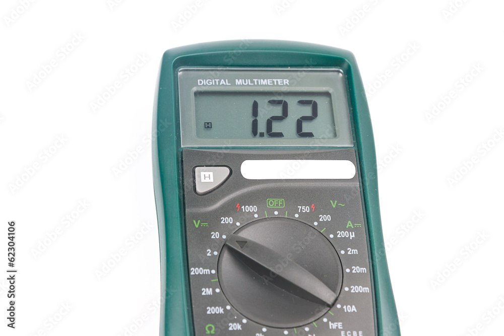 Digital multimeter isolated on white background Digital multimeter isolated on white background