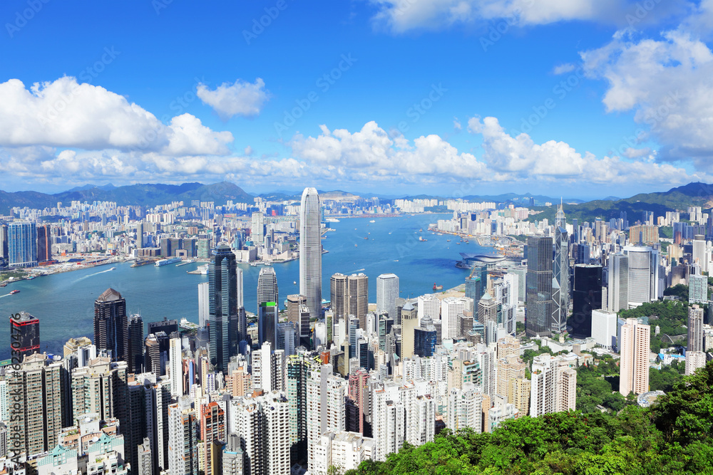 Obraz premium Hong Kong downtown