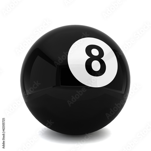 Billiard eight ball