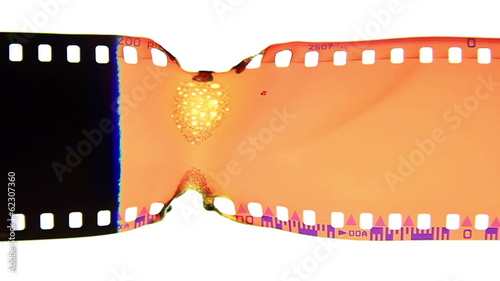analog film burning
