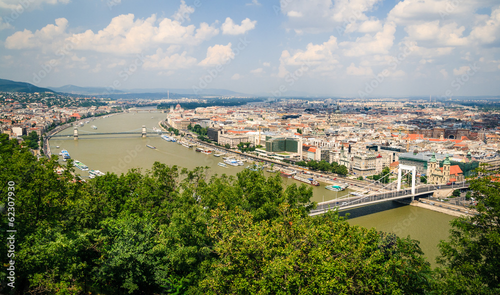 Fototapeta premium Danube and Budapest