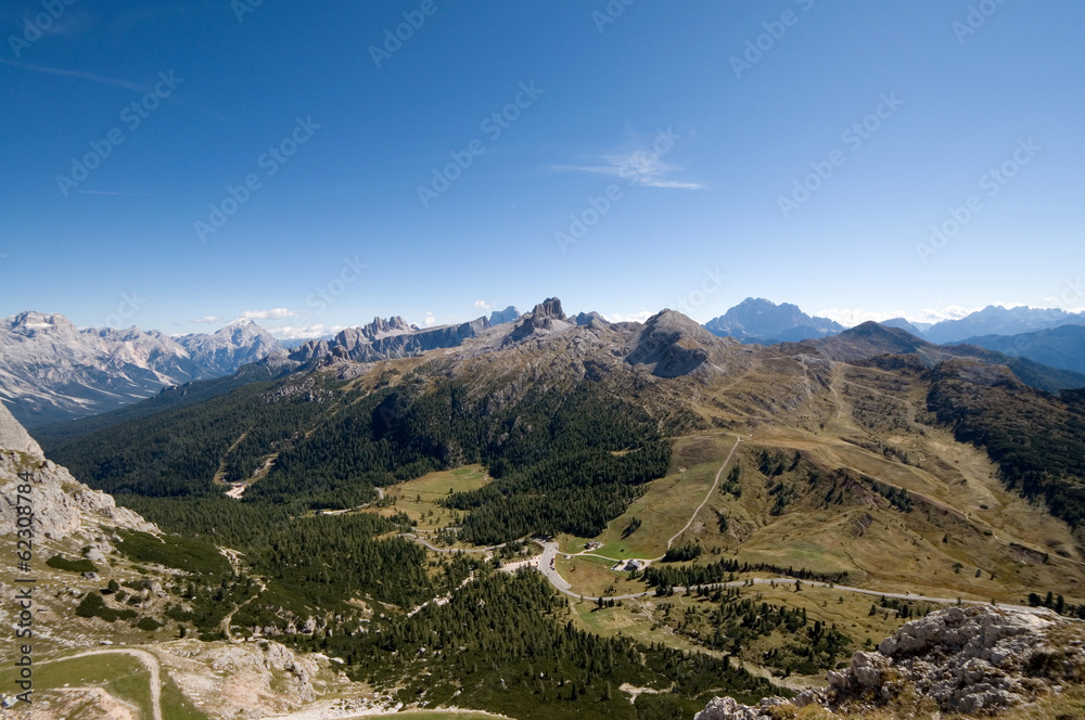 Fototapeta premium Falzaregopass - Dolomiten - Alpen