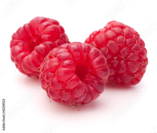 Sweet raspberry isolated on white background cutout