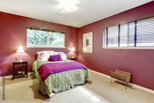 Contrast color beautiful bedroom