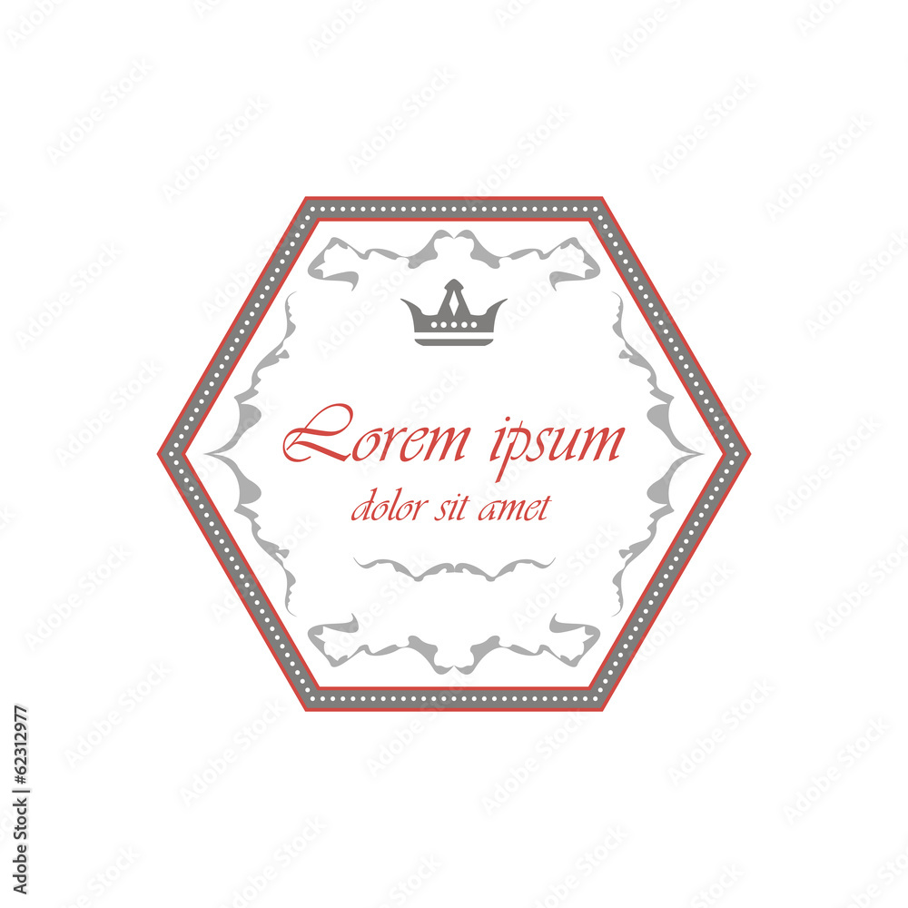 label, sticker template. vector