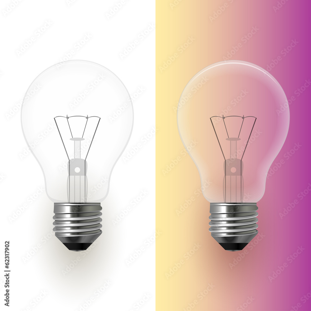 Light bulb isolated vector image Light bulb isolated vector image