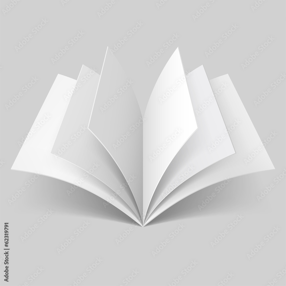 Fototapeta premium Open blank book