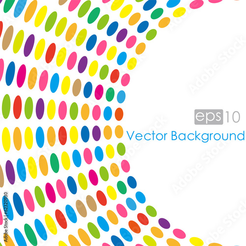 Vector illustration colored dots.