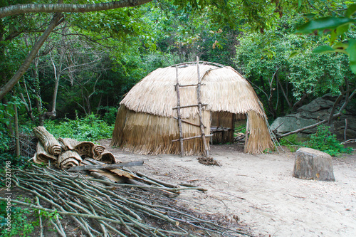 Native American wigwam hut