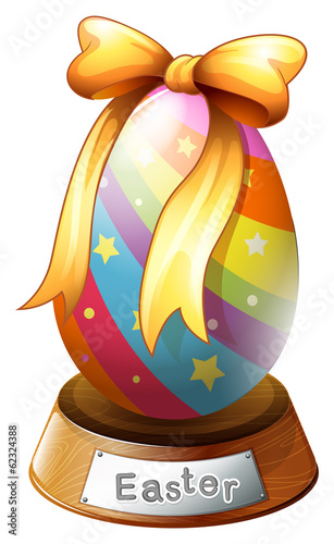 An Easter egg trophy