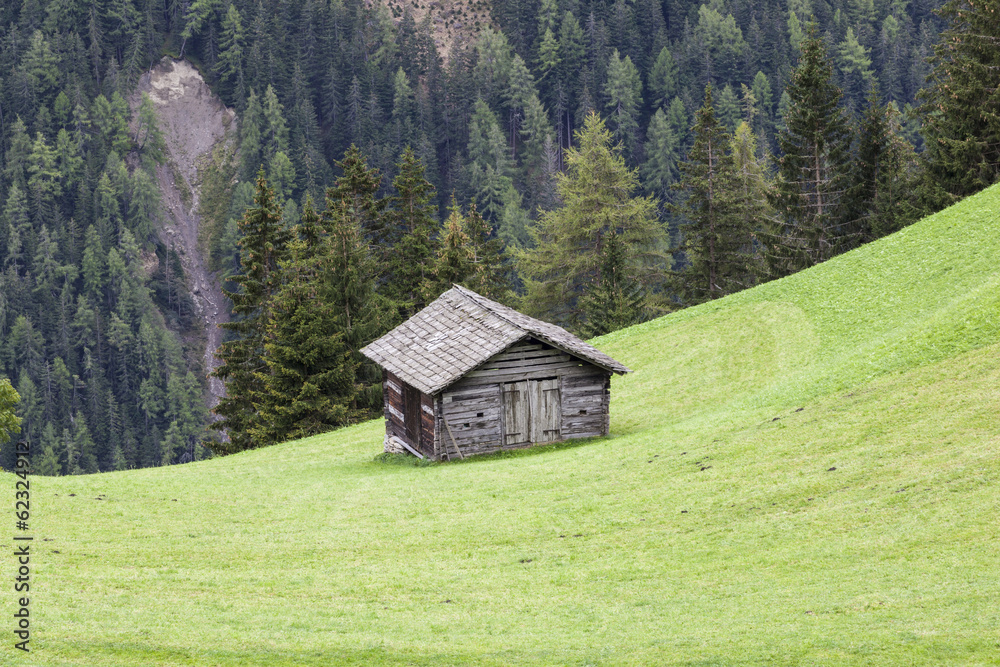 Shed on a slope