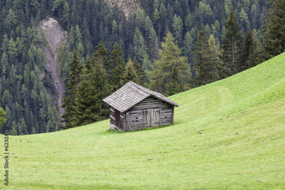 Shed on a slope Shed on a slope