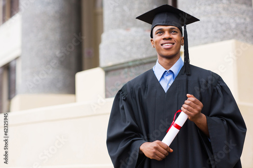 young african male graduate photo