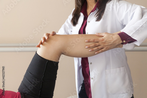 Patient doing some special exercises