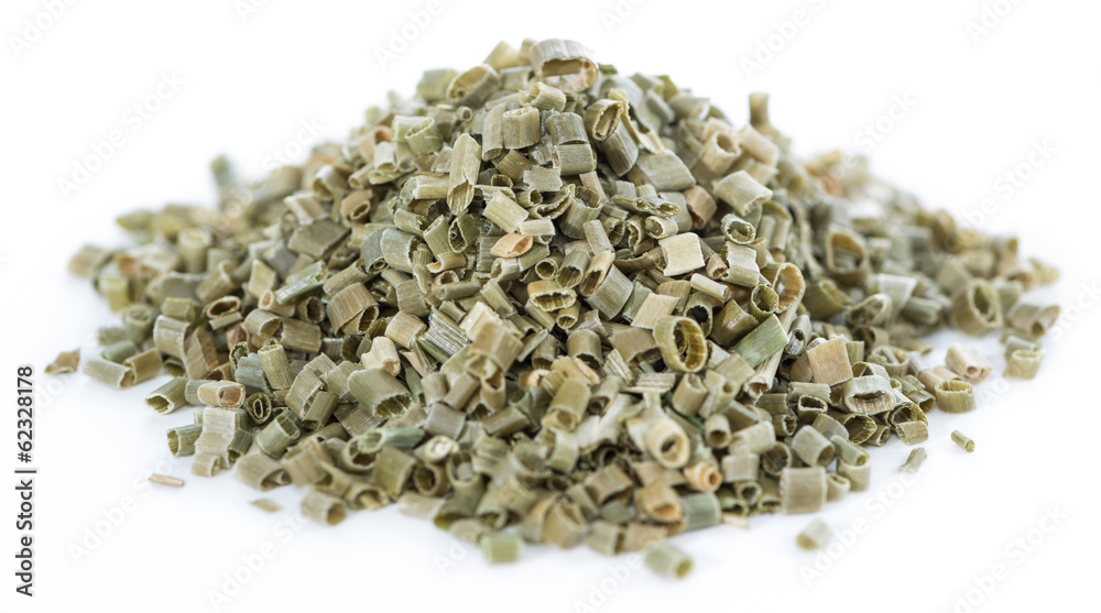 Dried Chive (isolated on white) Dried Chive (isolated on white)