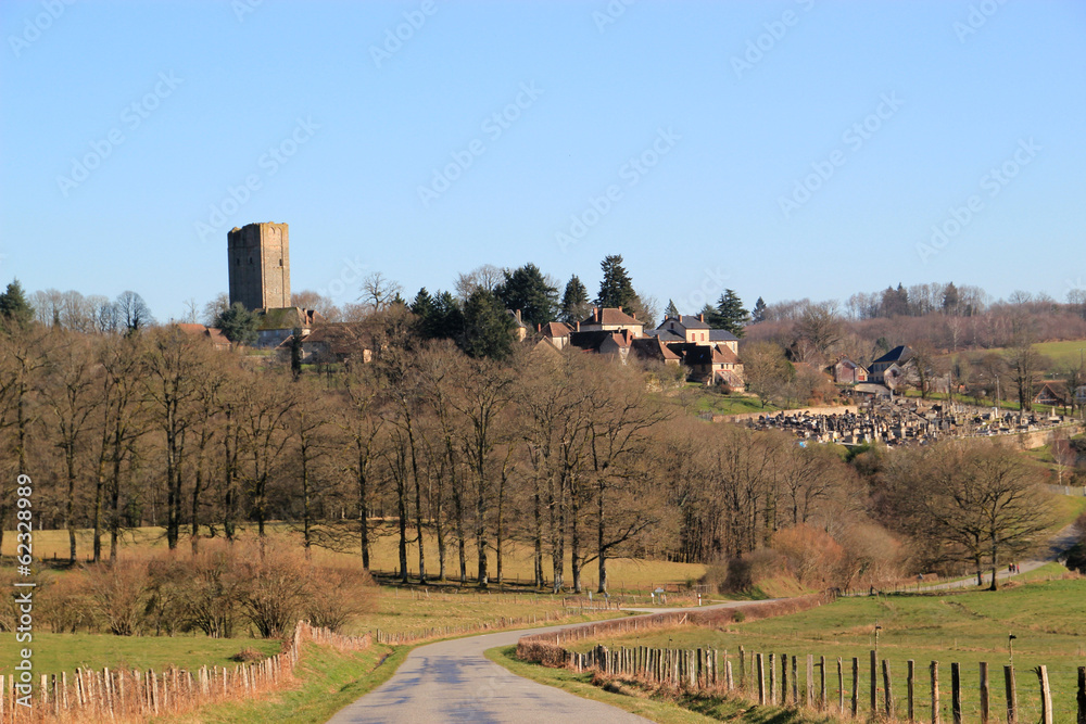 Fototapeta premium Château-Chervix (Haute-Vienne)