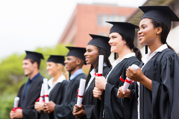 group of university graduates