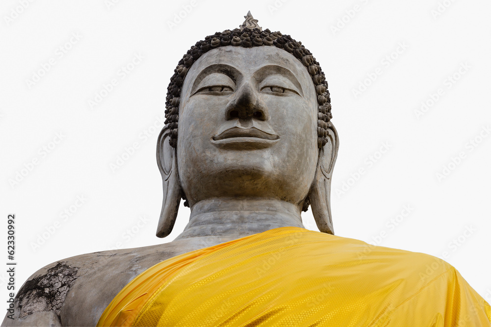 Fototapeta premium Buddha Statue on white background