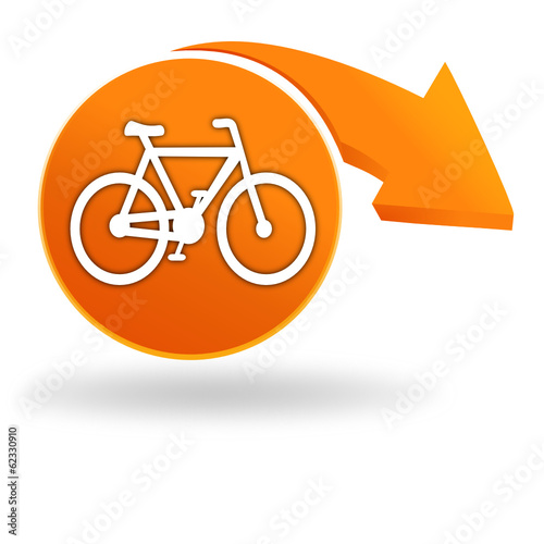 cycles sur bouton orange