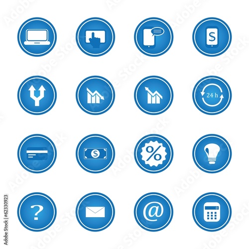 Set of business concept icons