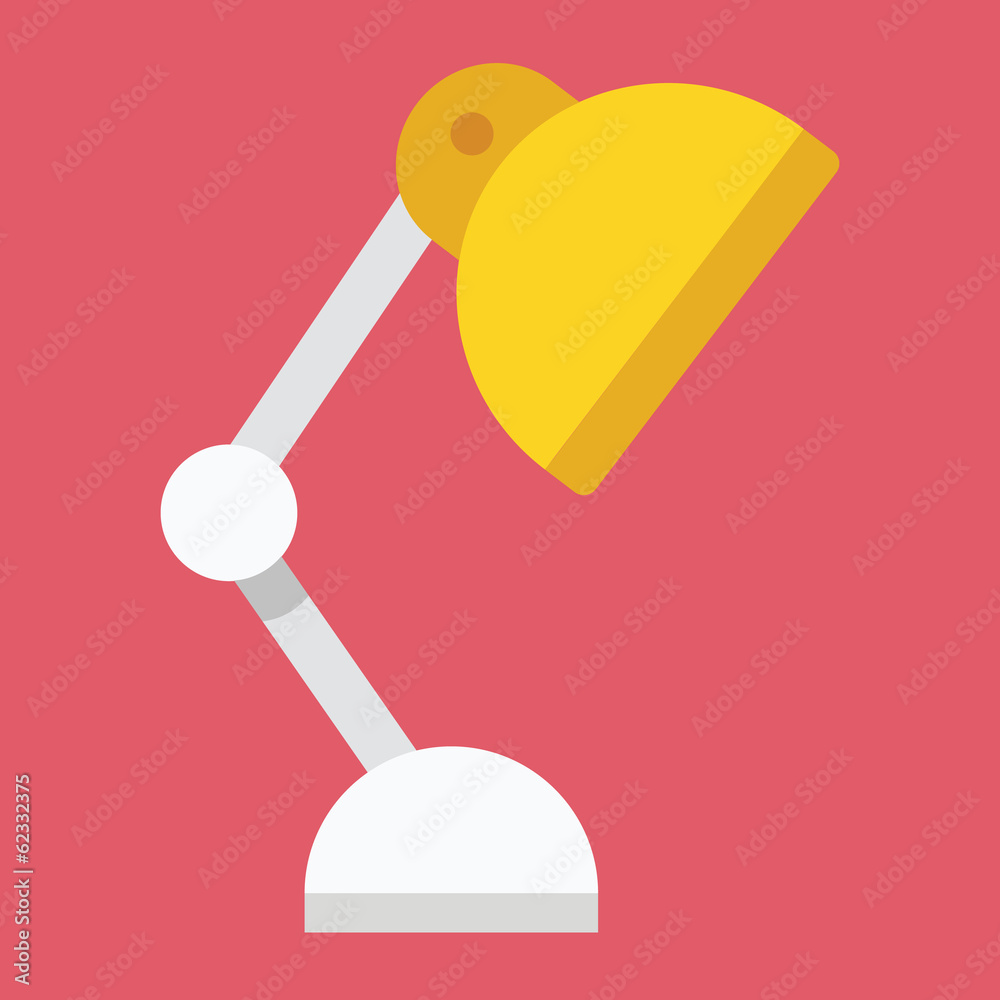 Vector Table Lamp Icon Vector Table Lamp Icon