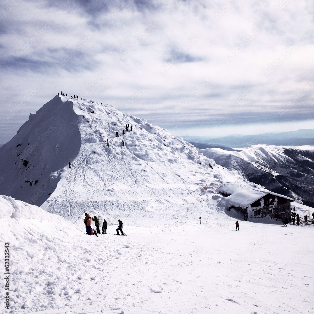 peak of Chopok in Low Tatras