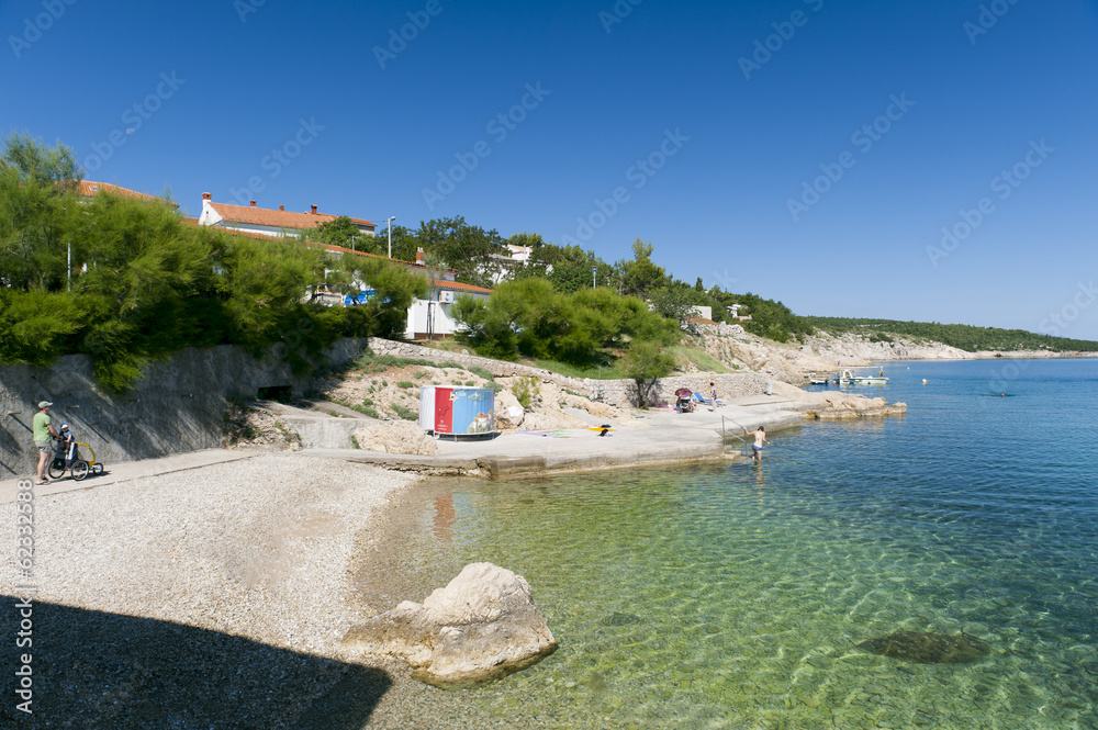 Obraz premium SiloPanorama colour image of Croatia, Kvarner, Krk Island, Silo