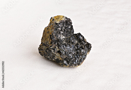 Ural's stone - chromite on white