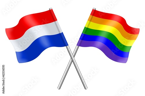 Free Download Flags: the Netherlands and Rainbow - GFXLoad
