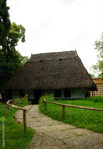Traditional house. National Village Museum, Bucharest, Romania.