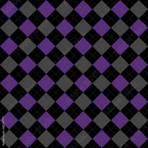 Black, Purple and Gray Argyle Pattern Repeat Background