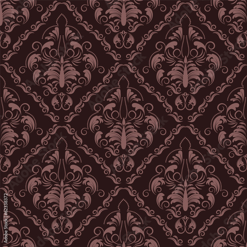 vector seamless backdrop. damask pattern. flower wallpaper