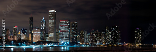 Chicago Night Skyline