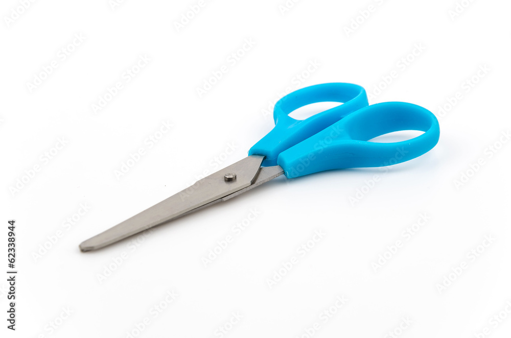 Scissors isolated white background