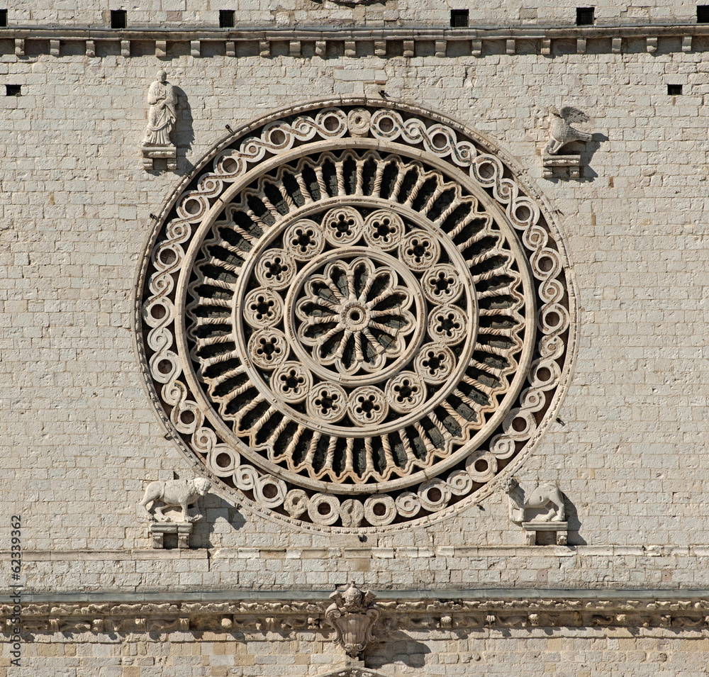 Rosette von San Francesco in Assisi, Italien