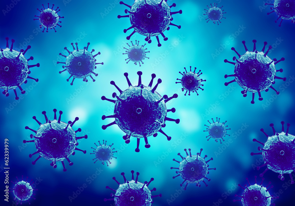 Bacteria spheres 3d illustration Bacteria spheres 3d illustration