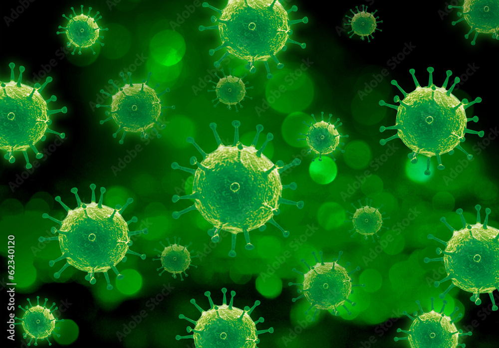 Bacteria spheres 3d illustration Bacteria spheres 3d illustration