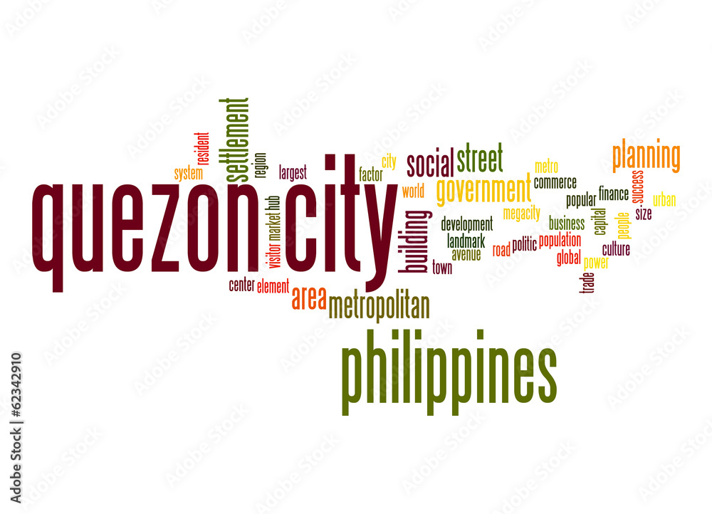 Quezon city word cloud