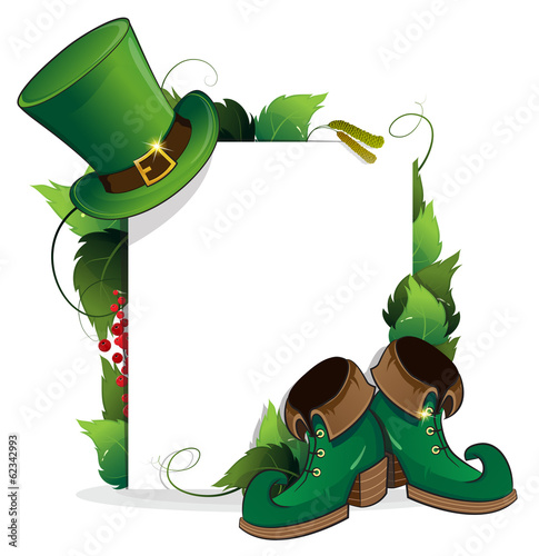 Leprechaun shoe and  hat