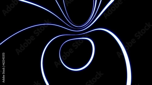 Abstract Blue Curve Loop V2