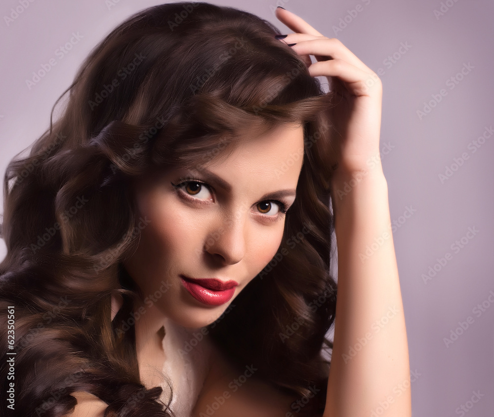 Portrait of beautiful young woman with makeup Portrait of beautiful young woman with makeup