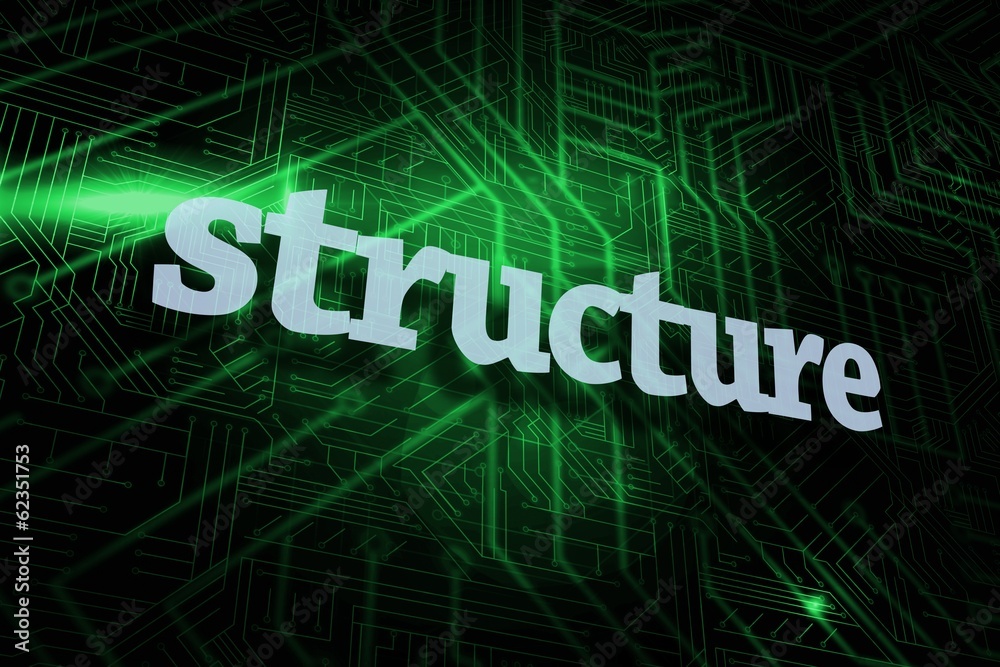 Structure against green and black circuit board