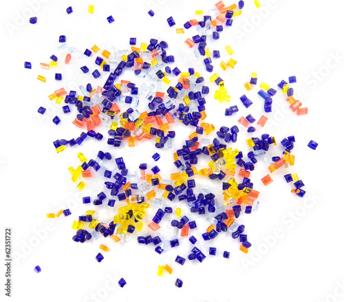 plastic polymer granules