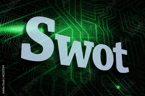 Swot against green and black circuit board