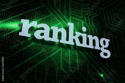Ranking against green and black circuit board