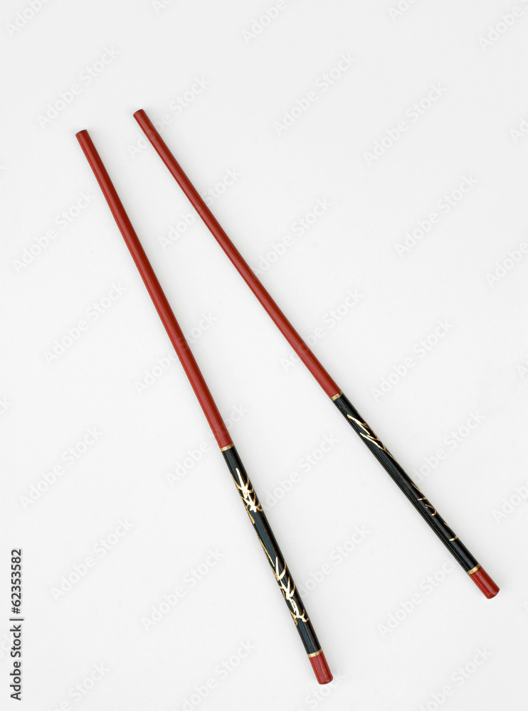 Red & Black Chinese Chopsticks