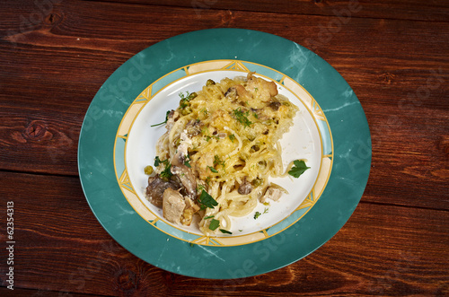 Tetrazzini is an American dish photo